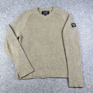 VTG Abercrombie Fitch Sweater Men XL Knit Cotton Wool Blend Y2K Preppy Grandpa*
